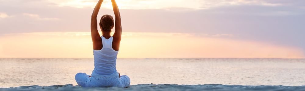 woman in yoga pose